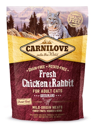 CARNILOVE Gourmand Fresh Chicken & Rabbit Katzentrockenfutter