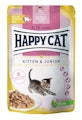 HAPPY CAT Meat in Sauce Kitten & Junior 85 Gramm KatzennassfutterVorschaubild