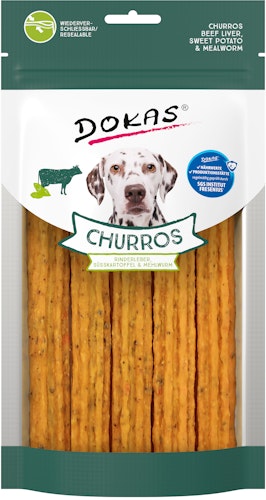 Dokas Hund Churros Rinderleber & Süßkartoffel 150g