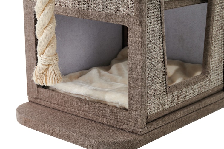 Nobby Kratzbaum Ulvi 80x50x76cm Leinenoptik braun