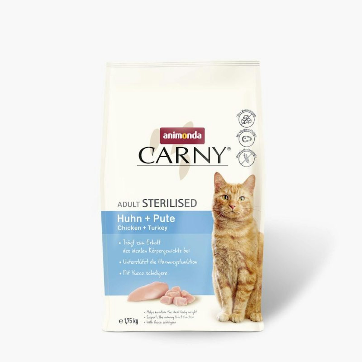 animonda Carny Adult 4 x 1,75kg Huhn & Pute Katzentrockenfutter-Sparpaket