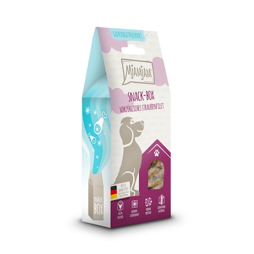 MJAMJAM leckere Snackbox 80g Hundesnack