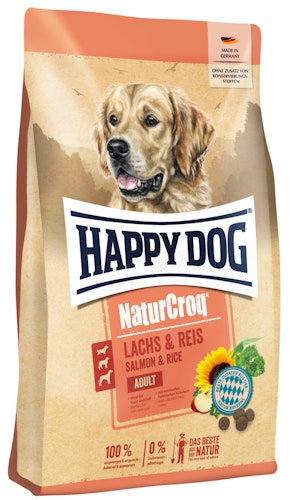 HAPPY DOG PremiumNaturCroq Lachs mit Reis Hundetrockenfutter