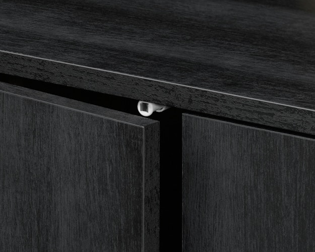 EHEIM clearscape nero Aquarium mit Unterschrank