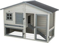 Kleintierstall, 2-stöckig, 168 × 115 × 75 cm, grau