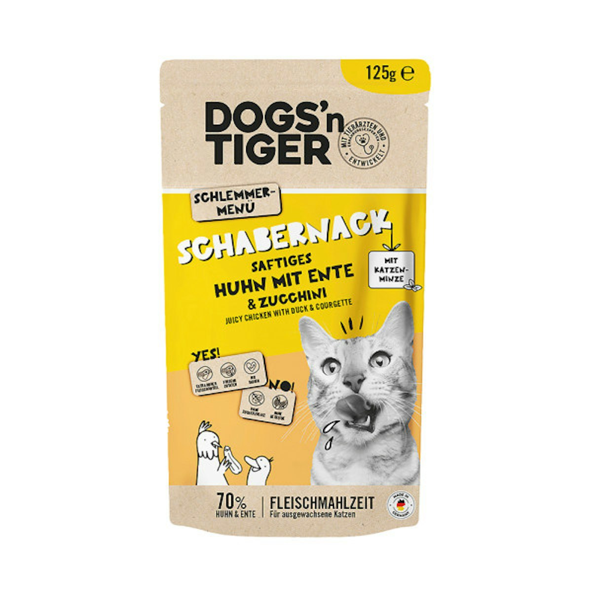 Dogs’n Tiger Dose 125g Katzennassfutter 24 x 125 Gramm Schabernack