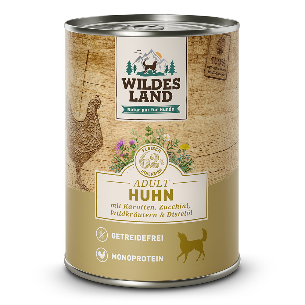 Wildes Land Hundenassfutter 400g