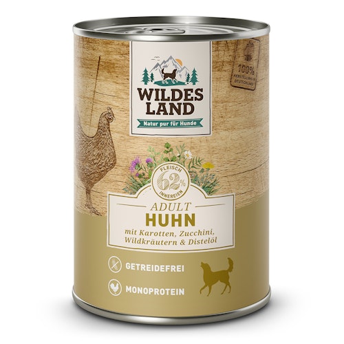 Wildes Land Hundenassfutter 400g