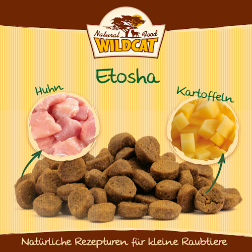 Wildcat Etosha Huhn & Kartoffel Katzentrockenfutter
