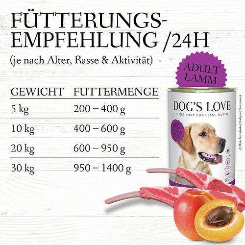 Dog's Love Classic 200g Dose Hundenassfutter