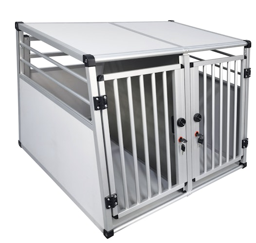NOBBY Aluminium Autotransportbox doppelt "New Design" B x T x H: 92 x 88 x 68 cm