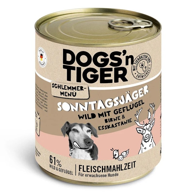 Dogs'n Tiger 800g Dose HundenassfutterVorschaubild