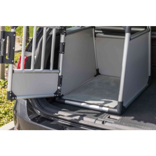 TRIXIE Transportbox Aluminium silber/hellgrau Transportbox