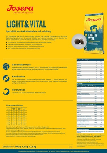 Josera Light & Vital Hundetrockenfutter