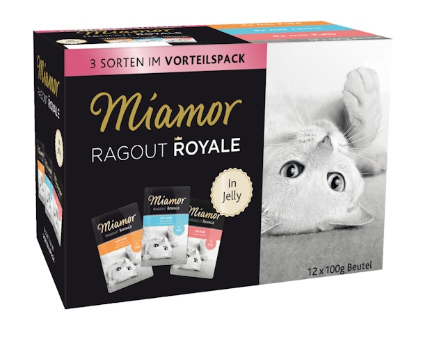 Miamor Ragout Royale in Jelly 12x100g Beutel Multipack Katzennassfutter