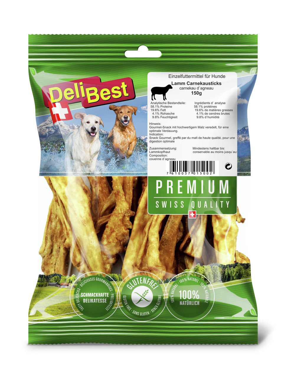 DeliBest 180 Gramm Hundekauartikel