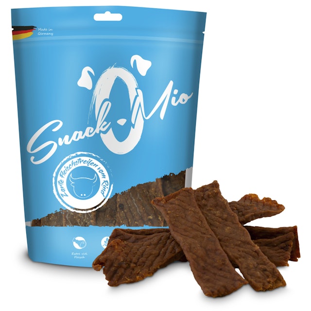 SnackOMio Fleischstreifen 125 Gramm HundesnackVorschaubild