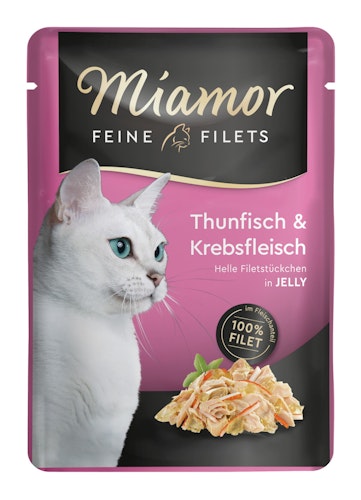 Miamor Feine Filets in Jelly 100g Frischebeutel Katzennassfutter