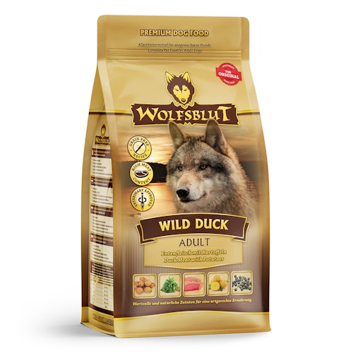 WOLFSBLUT Wild Duck Entenfleisch mit Kartoffeln Hundetrockenfutter