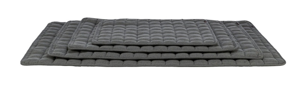TRIXIE Liegematte Caliente, eckig, 100 × 70 cm, dunkelgrau