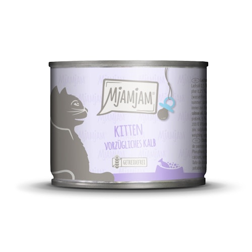MJAMJAM Leckere Mahlzeit Kitten 200g Dose Katzennassfutter
