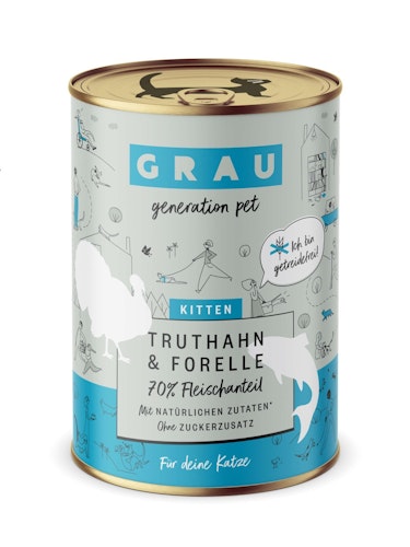 grau Katze 400 Gramm Katzennassfutter