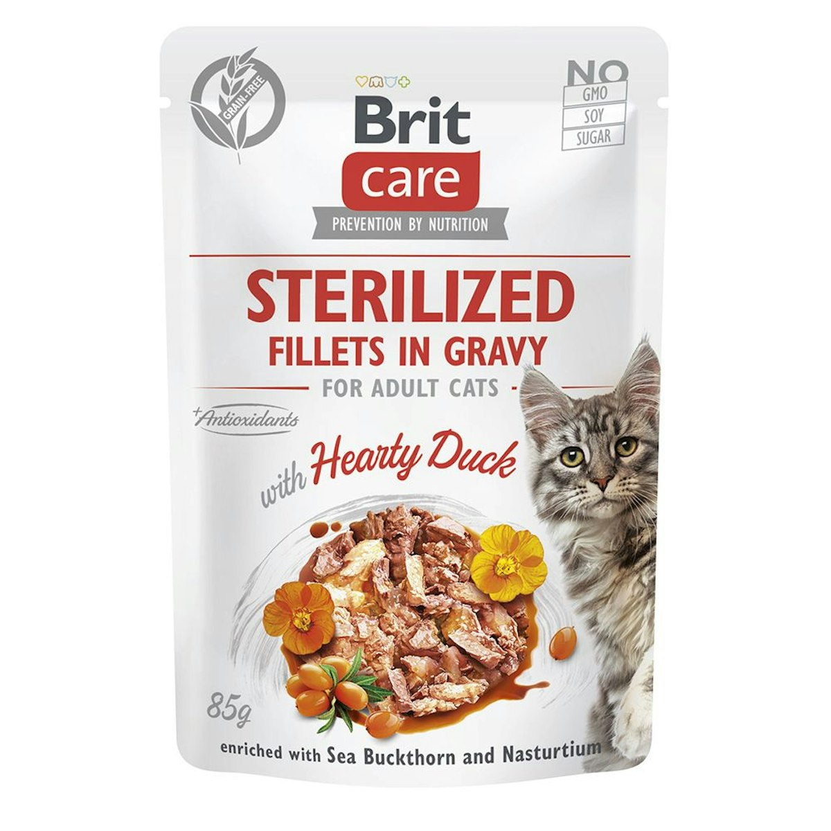 Brit Katze 24 x 85g Fillets in Gravy Hearty Duck
