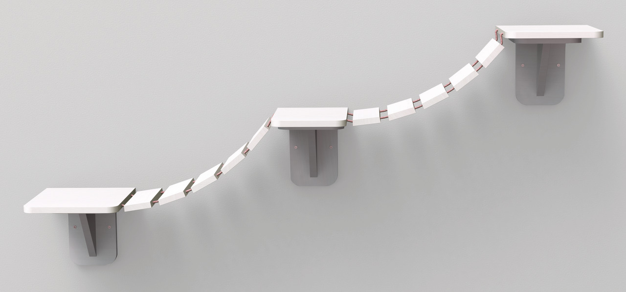 TRIXIE Kletterleiter zur Wandmontage 150 x 30 Centimeter Katzenspielzeug