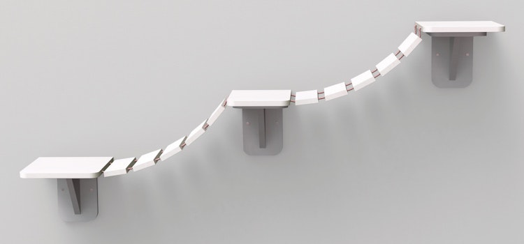 TRIXIE Kletterleiter zur Wandmontage 150 x 30 Centimeter Katzenspielzeug