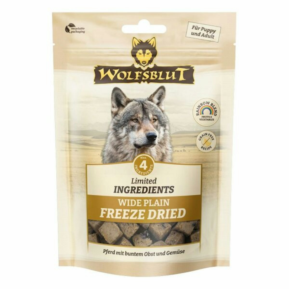 Wolfsblut 40g Freeze Dried Hundesnack 7 x 40 Gramm Wide Plain
