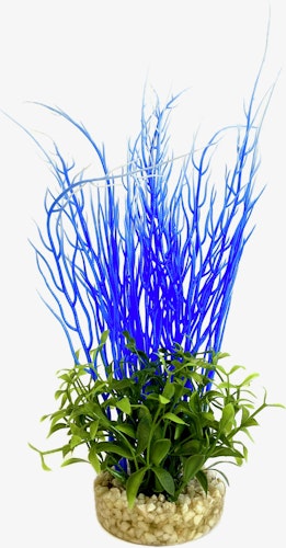 Sydeco Aqua Blue Ocean Plant 27 Zentimeter Aquariendekoration