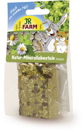 JR FARM Nager Natur-Minerallehmstein 100g Nahrungsergänzung für Kleintiere