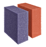 Oase Ersatzschwamm Set rot/violett für BioTec 12 / 40000 / 90000