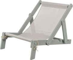 Strandstuhl, Holz, 33 × 37 × 51 cm, grau