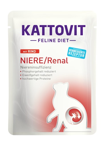 KATTOVIT Feline Diet Niere/Renal 85g Beutel Katzennassfutter Diätnahrung