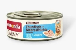 animonda Fine Filets Thunfisch+Meeresfrüchte in Gelee 60g Katzennassfutter